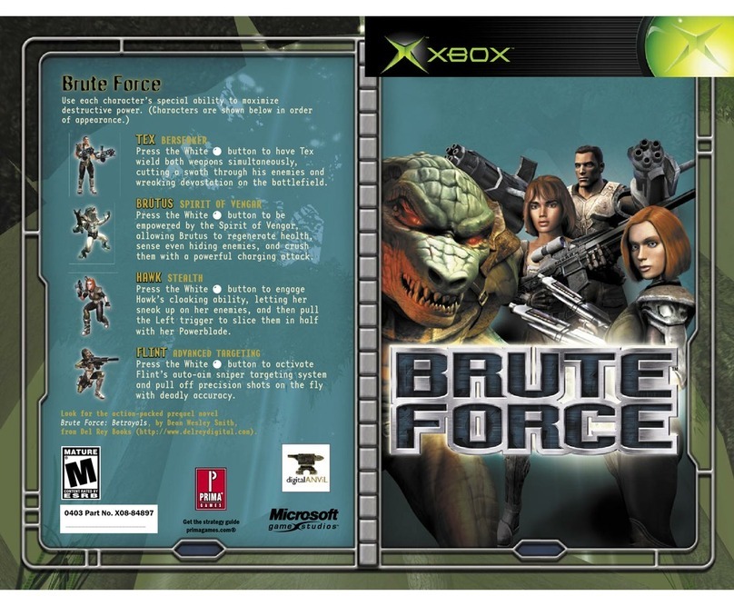 Microsoft game studios BRUTE FORCE User manual