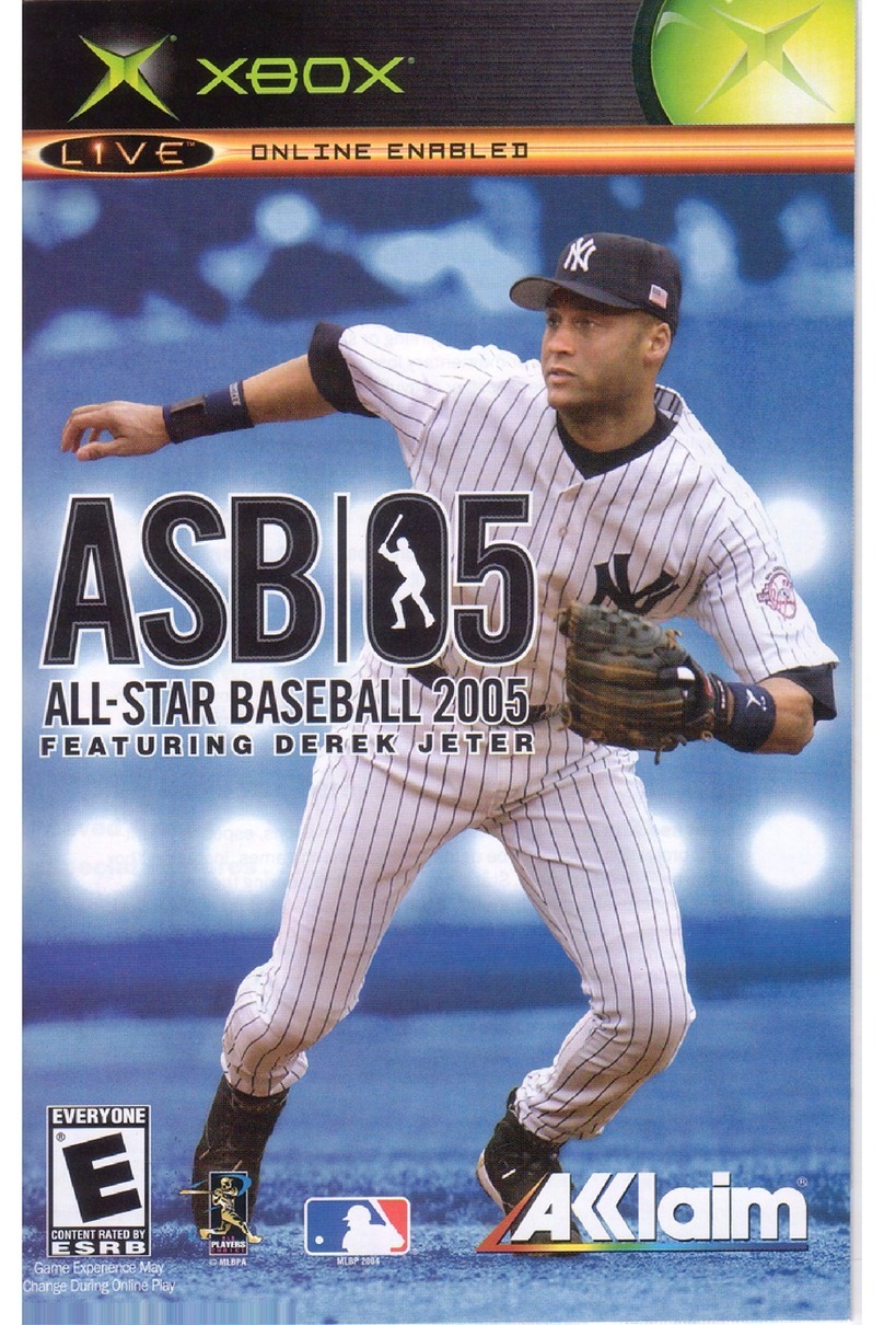 Acclaim ALL STAR BASEBALL 2005 manual