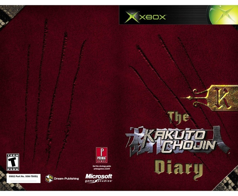 GAMES MICROSOFT XBOX KAKUTO CHOJIN manual