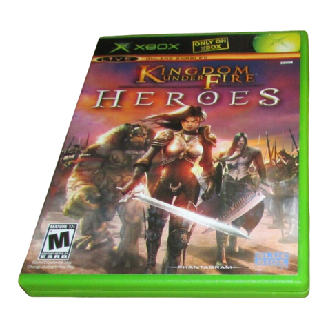 GAMES MICROSOFT XBOX KINGDOM UNDER HEROES manual