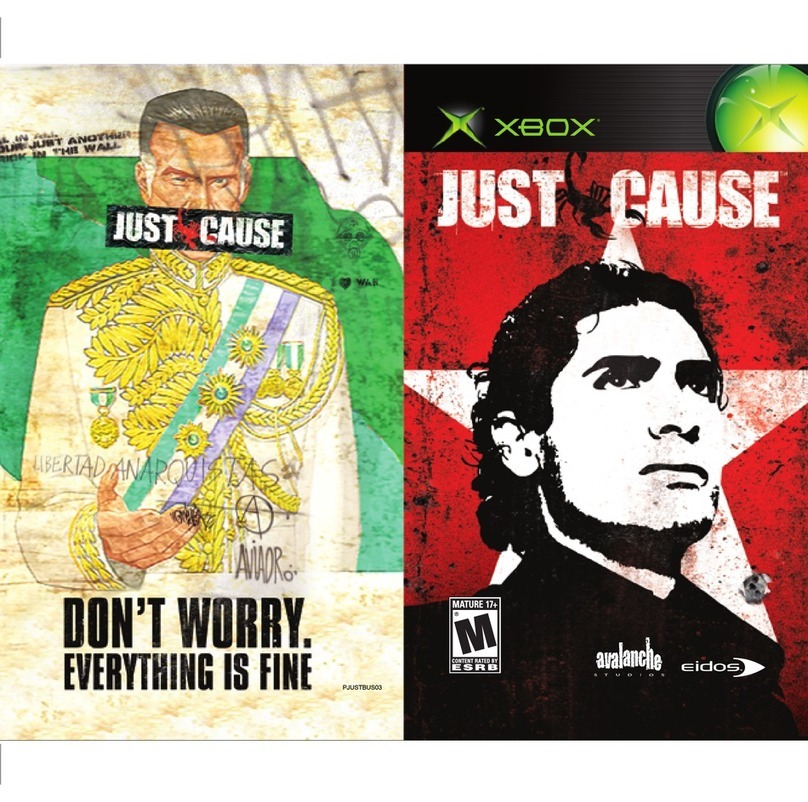 GAMES MICROSOFT XBOX JUST CAUSE manual