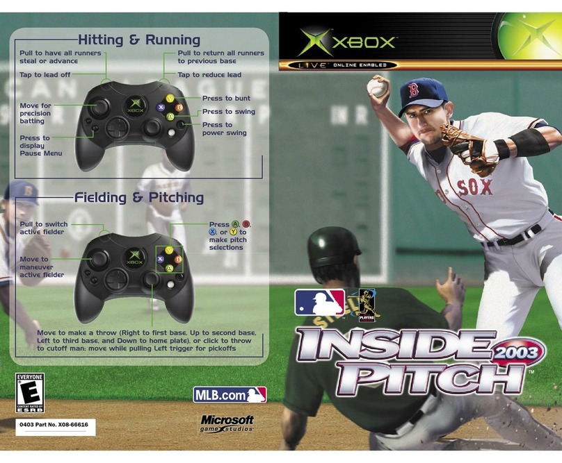 Microsoft game studios INSIDE PITCH 2003 User manual