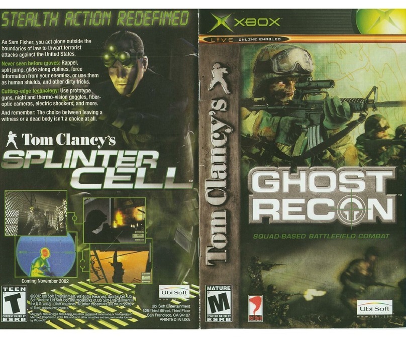 Ubi Soft GHOST RECON-SQUAD BASED BATTLEFIELD COMBAT User manual Ubi Soft GHOST RECON-SQUAD BASED BATTLEFIELD COMBAT User manual
