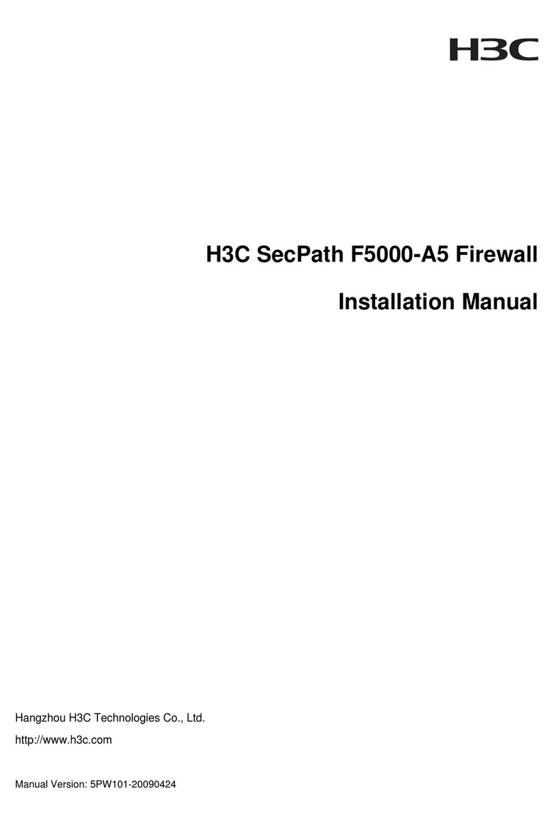 3Com H3C SECPATH F5000-A5 ADVANCED VPN FIREWALL 12-PORT GIGABIT ETHERNET... installation manual 3Com H3C SECPATH F5000-A5 ADVANCED VPN FIREWALL 12-PORT GIGABIT ETHERNET... installation manual