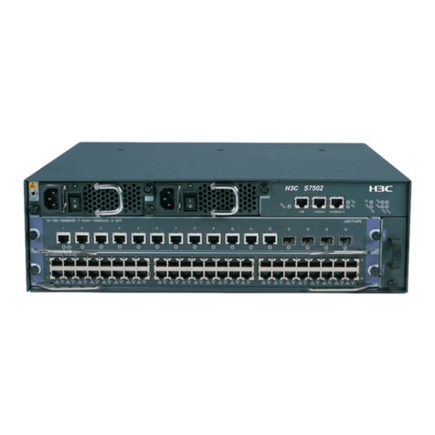 H3C H3C S7503 S7506 AND S7506R SWITCH User manual