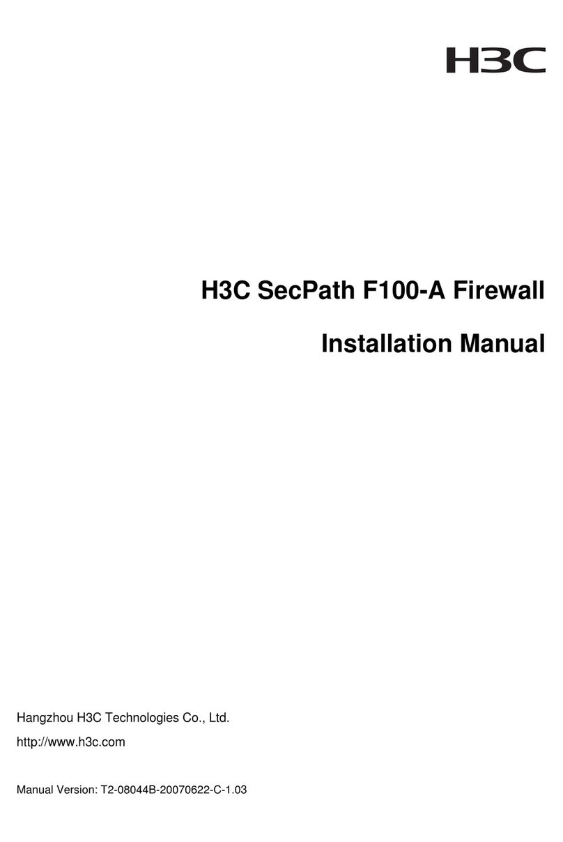 H3C H3C SECPATH F100-A User manual