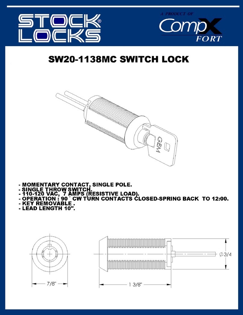 COMPX SW20-1138MC Dimensional drawing