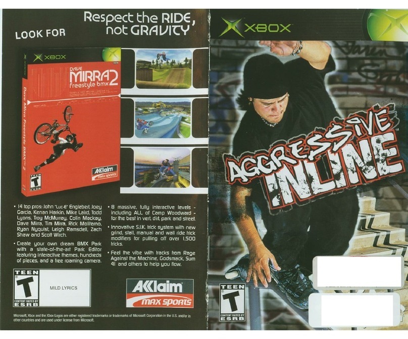 GAMES MICROSOFT XBOX AGGRESSIVE INLINE User manual