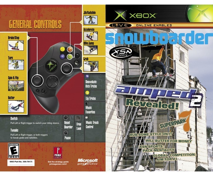 GAMES MICROSOFT XBOX AMPED 2-REVEALED User manual