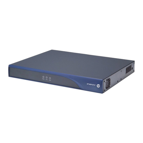 H3C MSR-20-21 ROUTER User manual