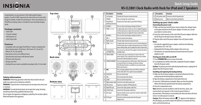 Insignia NS-CL3B01 User manual