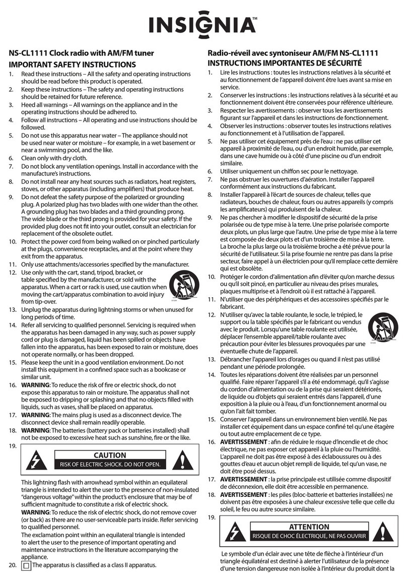 Insignia NS-CL1111 User manual