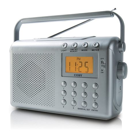Coby CX789 - Digital AM/FM/NOAA Radio User manual Coby CX789 - Digital AM/FM/NOAA Radio User manual