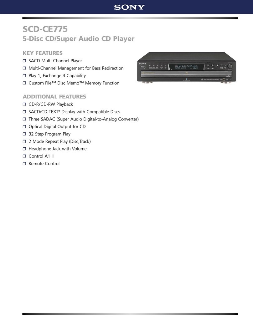 Sony SCD-CE775 Marketing Specifications