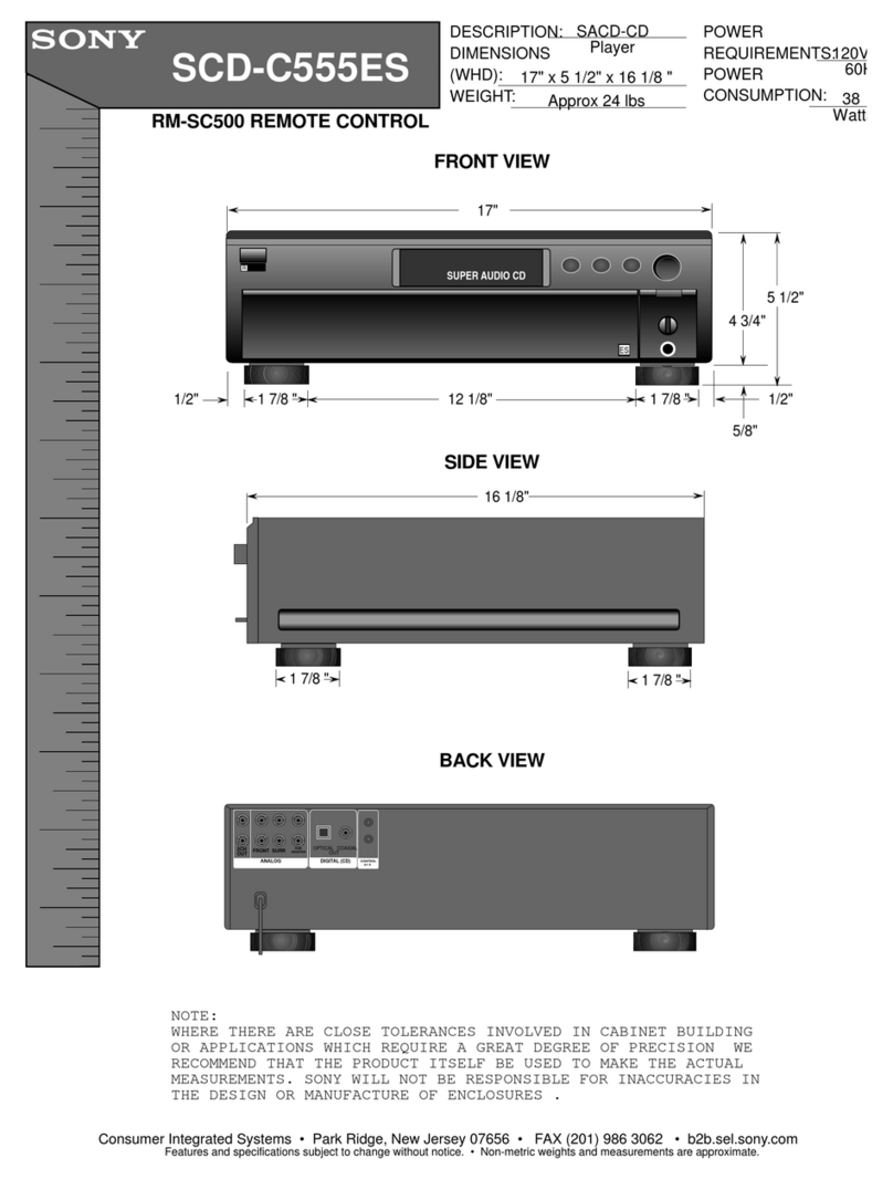 Sony SCD-C555ES - Super Audio Cd User guide