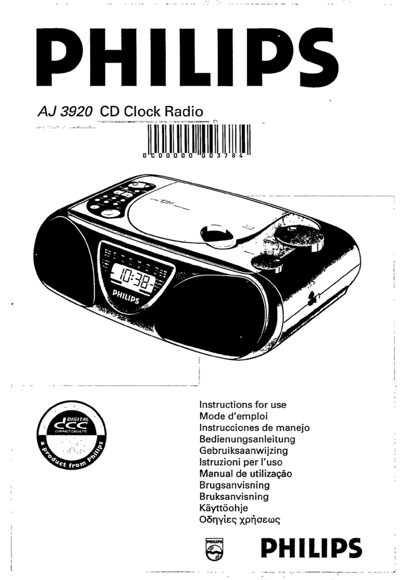 Philips AJ 3920 Bruksanvisning