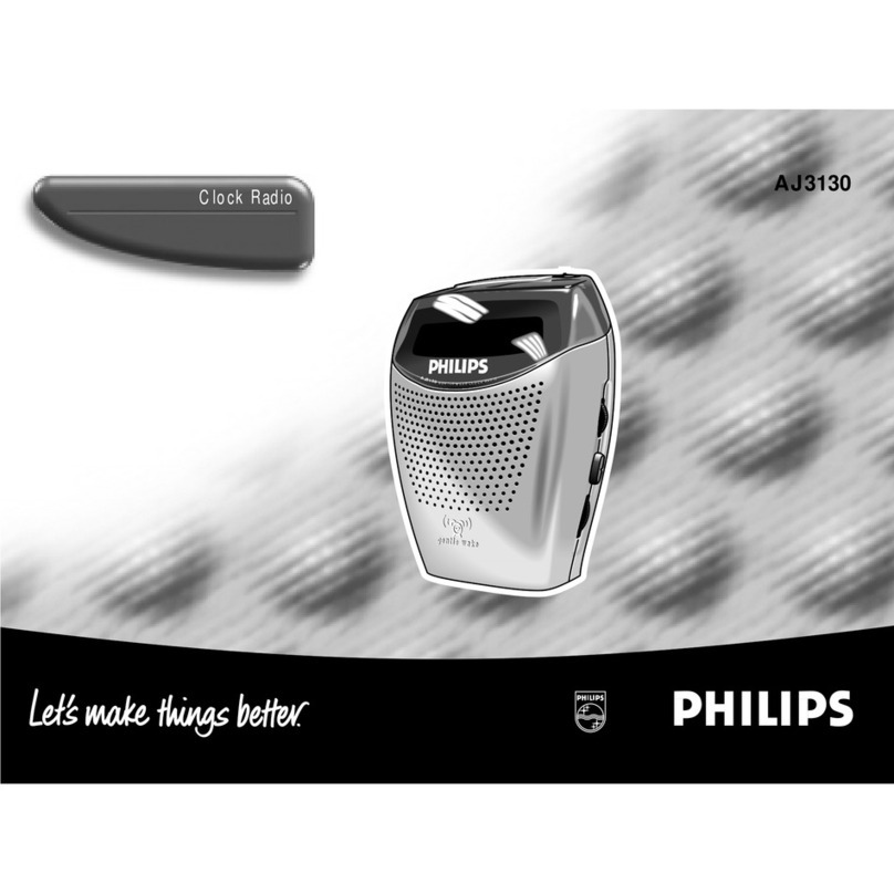Philips GENTLE WAKE AJ 3130 user manual