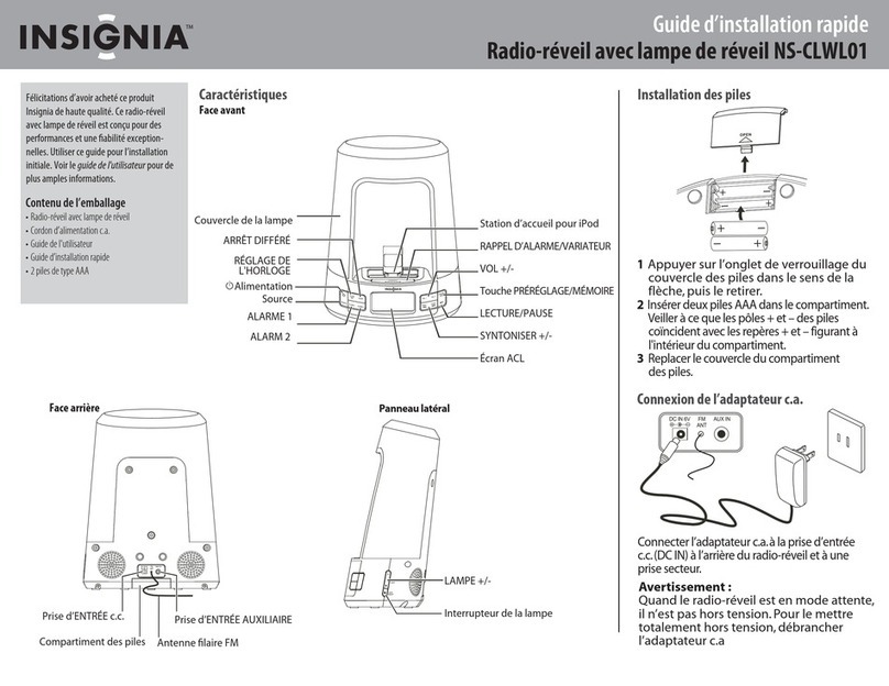 Insignia NS-CLWL01 Quick setup guide