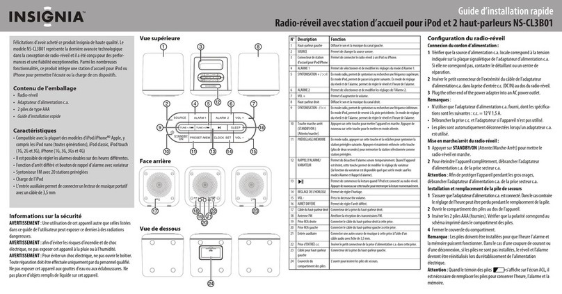 Insignia NS-CL3B01 Installation and operation manual
