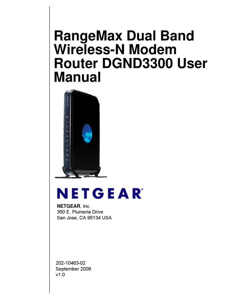 NETGEAR DGND3300 - RangeMax Dual Band Wireless-N DSL Gateway Wireless... User manual