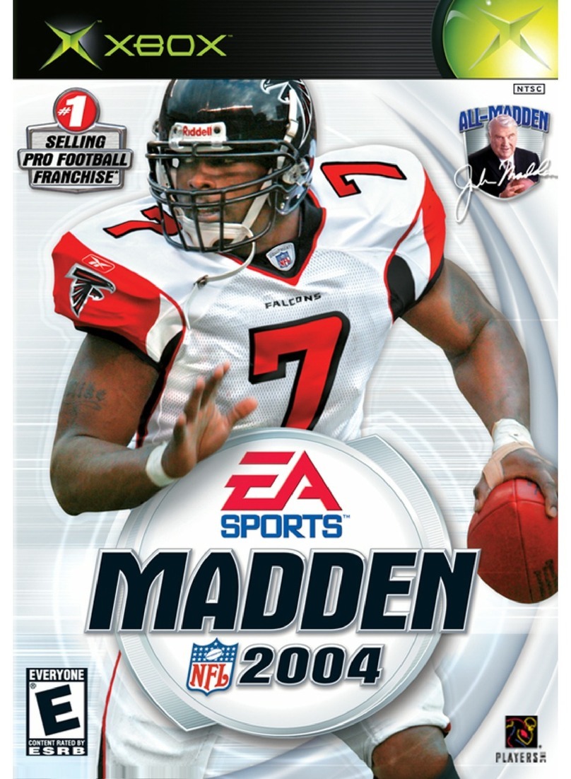 GAMES MICROSOFT XBOX MADDEN 2004 User manual