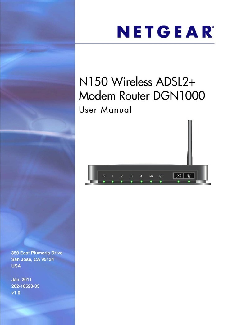 NETGEAR DGN1000-100NAS User manual