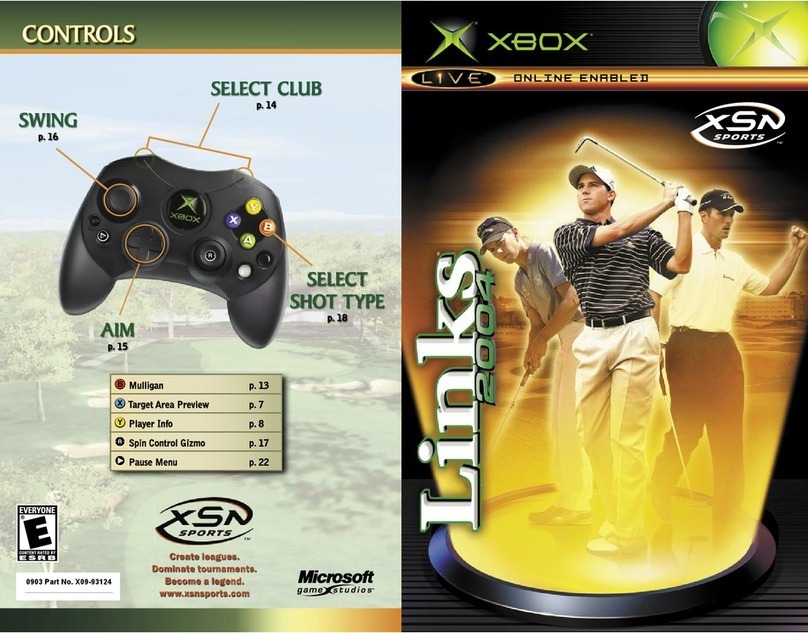 GAMES MICROSOFT XBOX LINKS 2004 manual