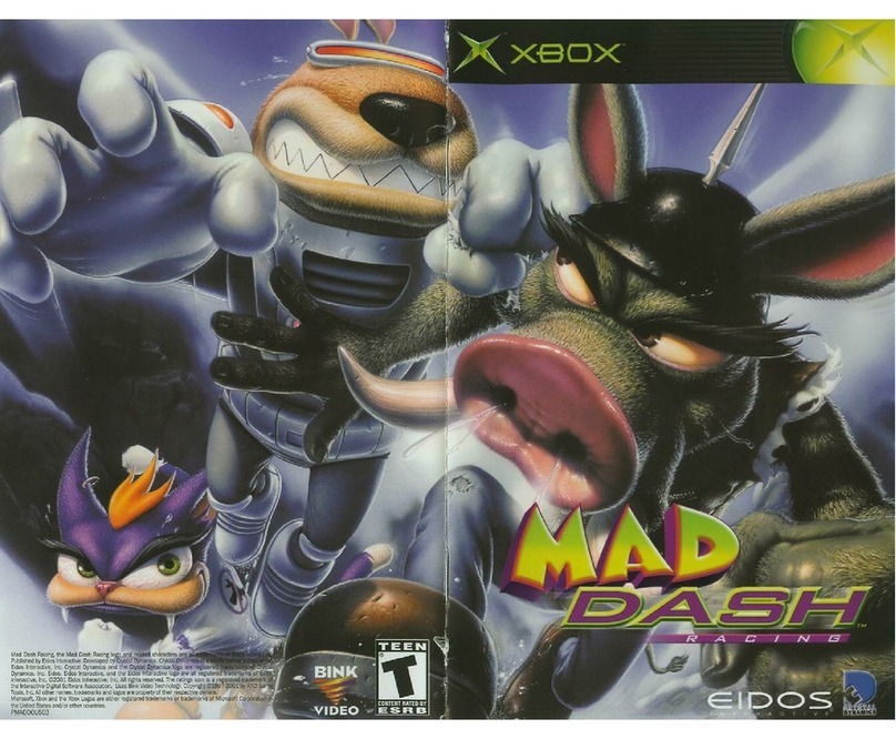 GAMES MICROSOFT XBOX MAD DASH RACING User manual