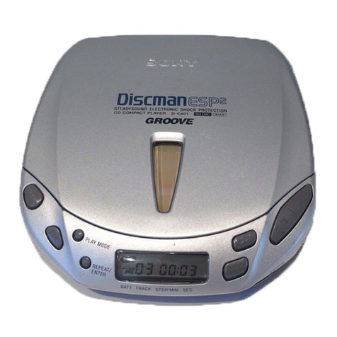 Sony D-E405 - Compact Disc Player User manual Sony D-E405 - Compact Disc Player User manual