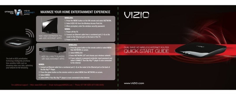 Vizio XWR100 quick start guide