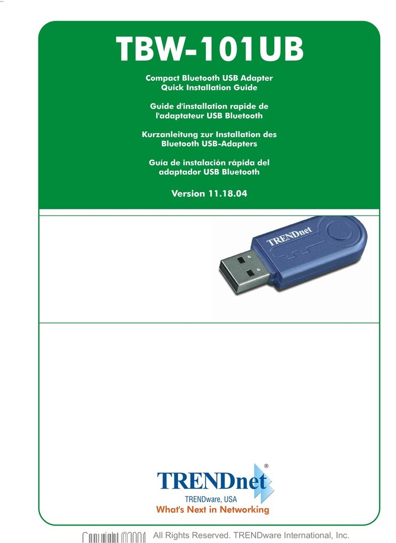 TRENDnet TBW-101UB User manual