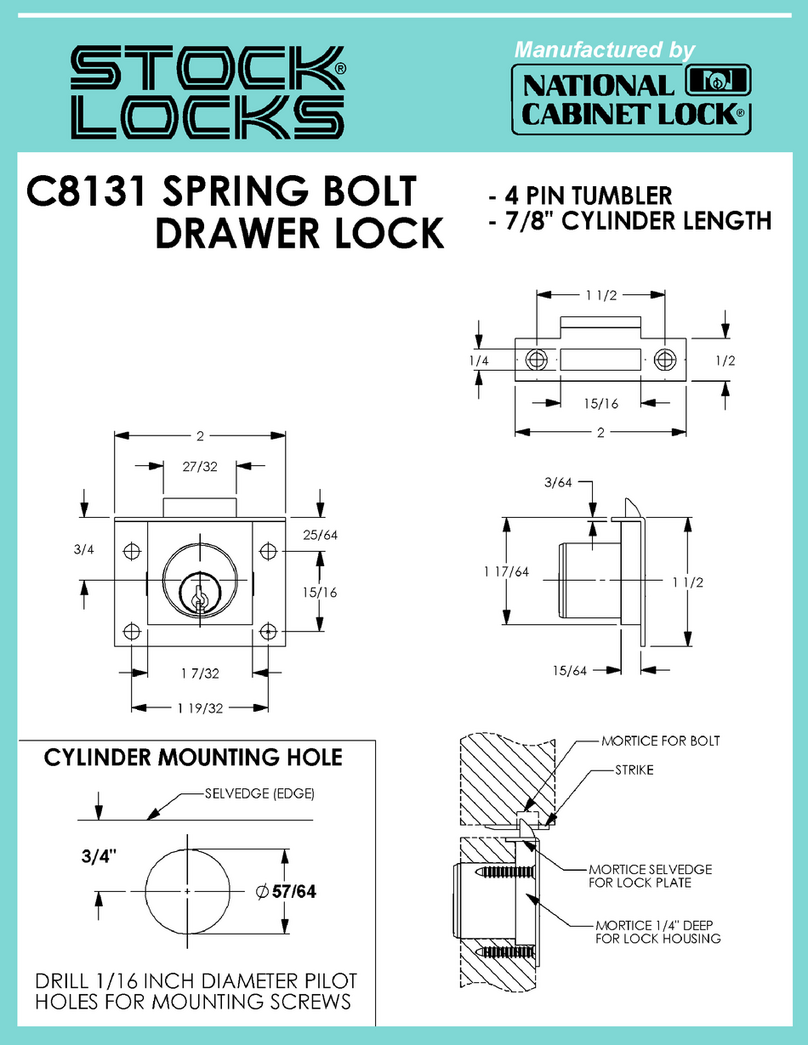 National Cabinet Lock C8131 Guide