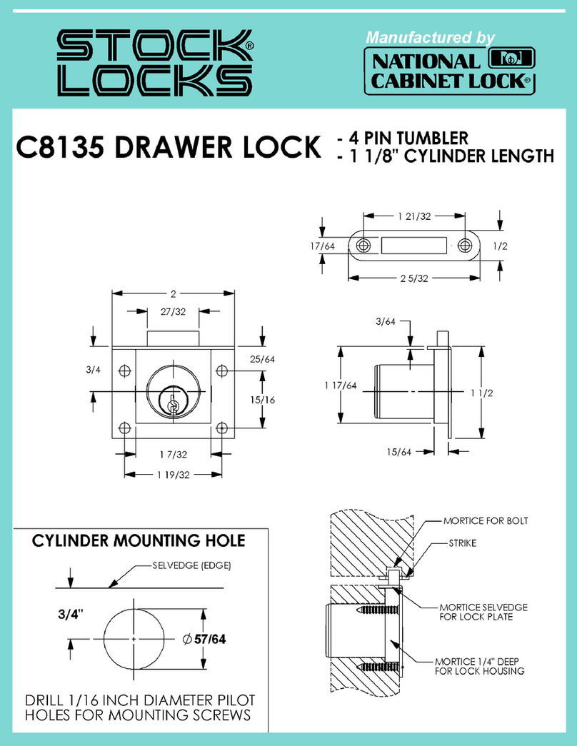 National Cabinet Lock C8135 Guide National Cabinet Lock C8135 Guide