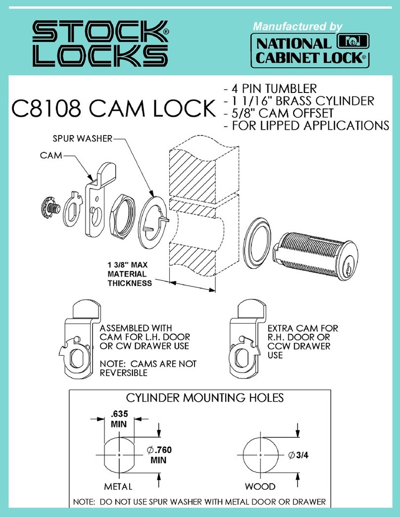 National Cabinet Lock C8108 Guide National Cabinet Lock C8108 Guide