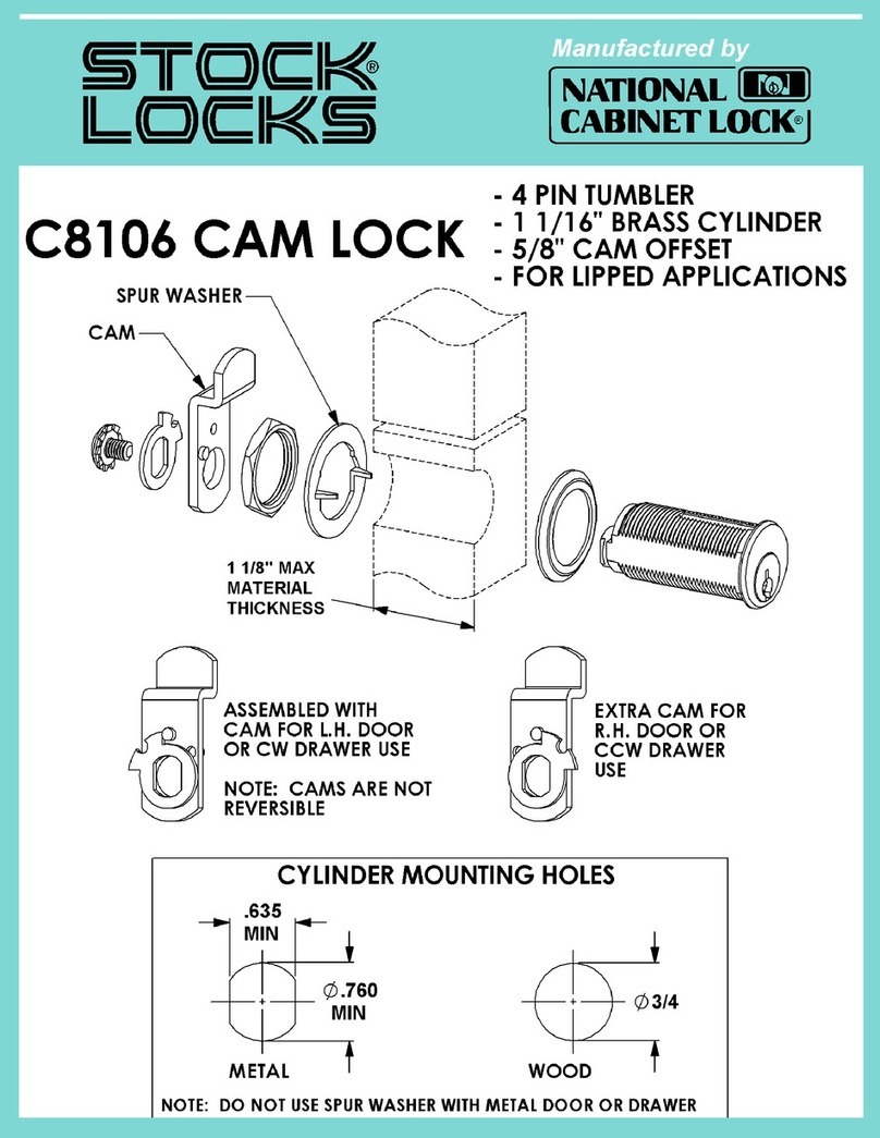 National Cabinet Lock C8106 Guide National Cabinet Lock C8106 Guide
