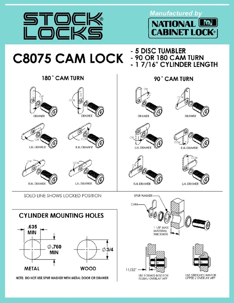 National Cabinet Lock C8075 Guide National Cabinet Lock C8075 Guide