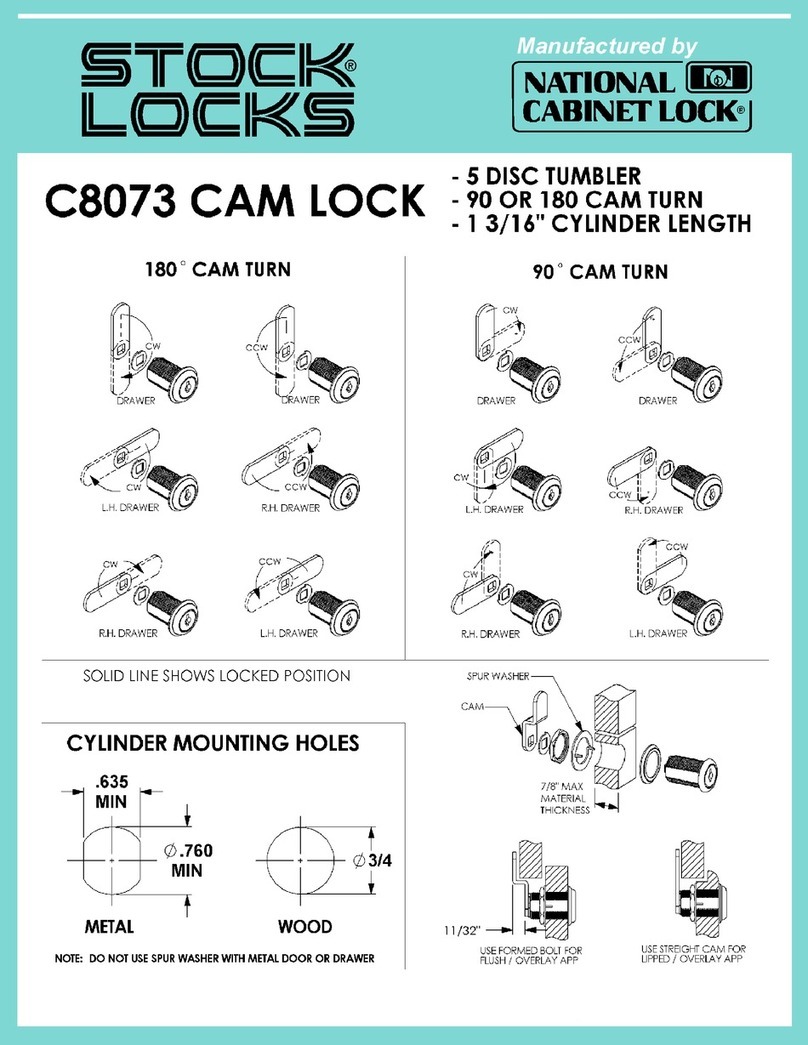 National Cabinet Lock C8073 Guide National Cabinet Lock C8073 Guide