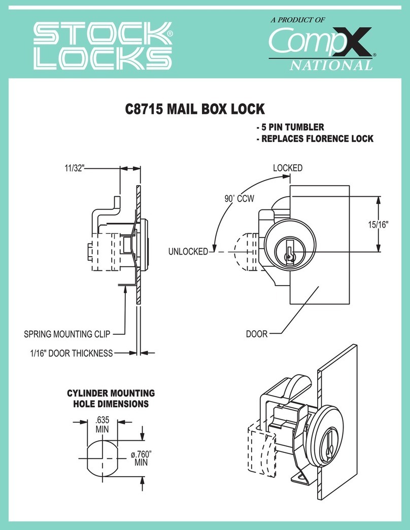 Stock Loks C8715 instruction sheet
