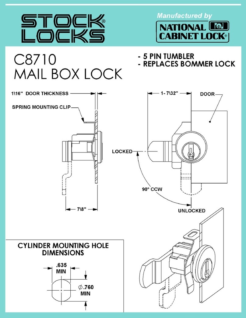 National Cabinet Lock C8710 Guide