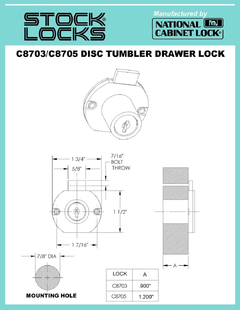 National Cabinet Lock C8703 Guide National Cabinet Lock C8703 Guide