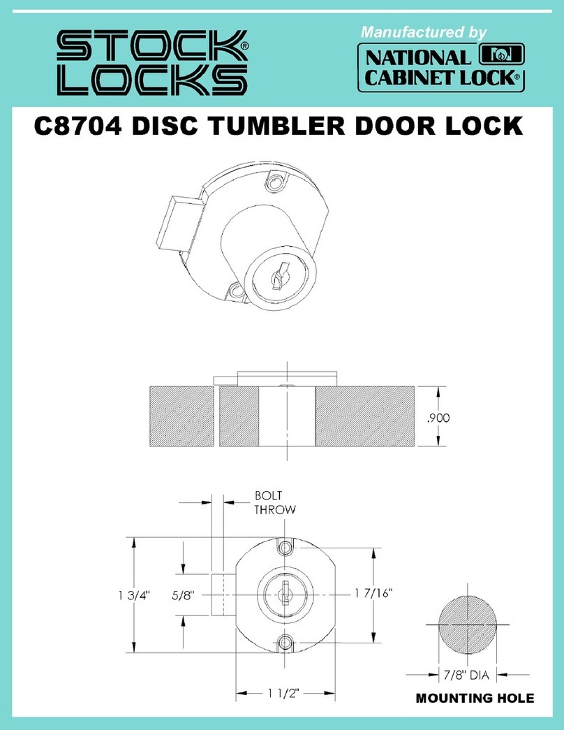 National Cabinet Lock C8704 Guide National Cabinet Lock C8704 Guide