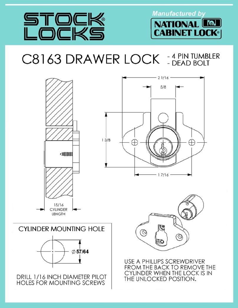 National Cabinet Lock C8163 Guide
