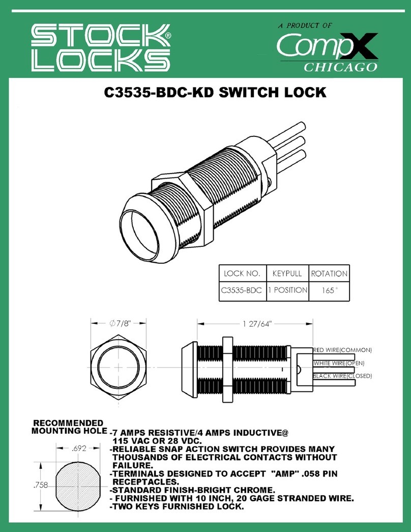 COMPX Stock Locks C3535-BDC-KD Guide
