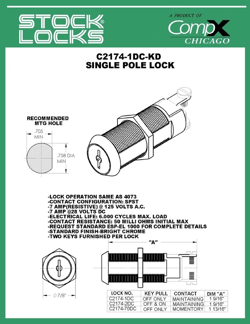 COMPX Stock Locks C2174-1DC-KD Guide COMPX Stock Locks C2174-1DC-KD Guide