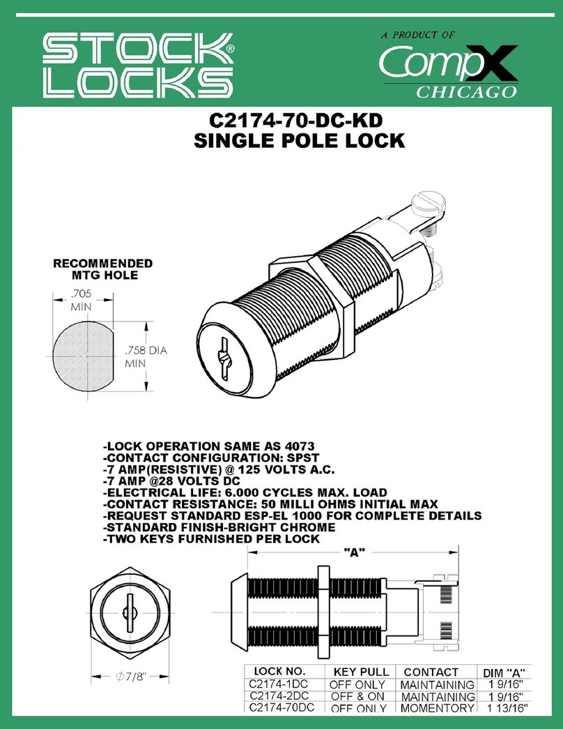 COMPX Stock Locks C2174-70-DC-KD Guide COMPX Stock Locks C2174-70-DC-KD Guide