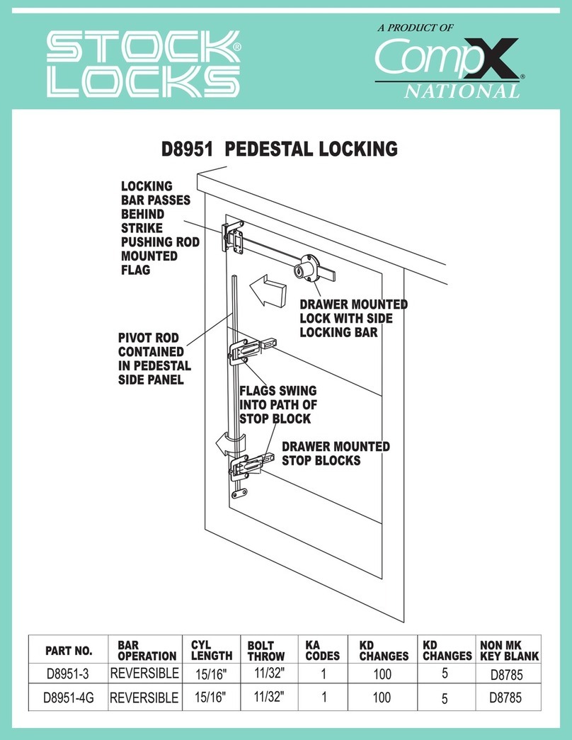 COMPX National D8951 instruction sheet