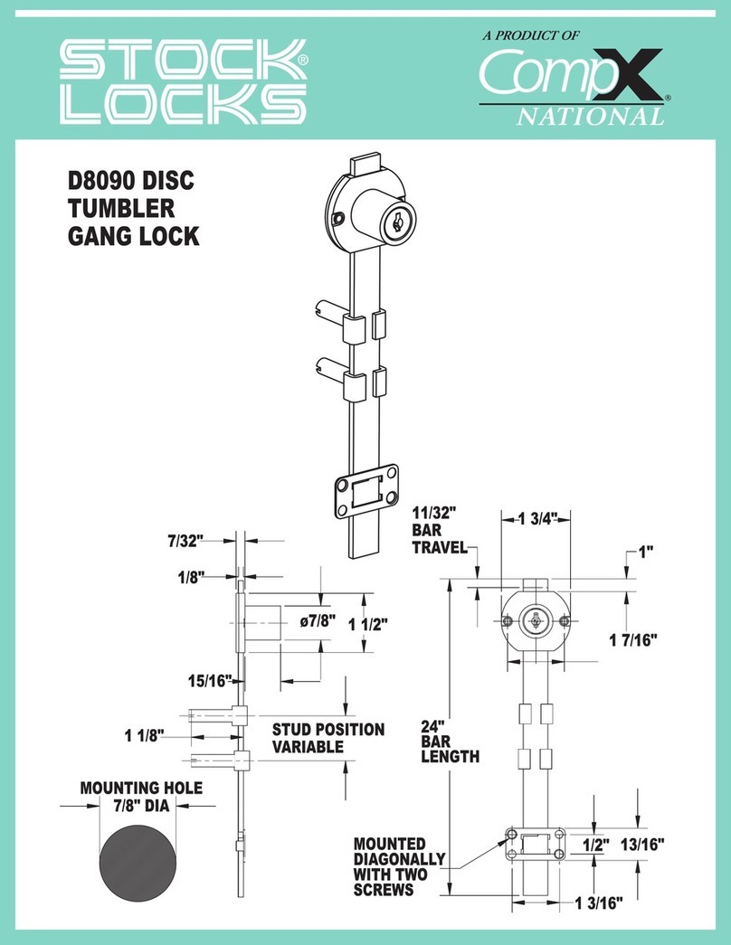 COMPX National D8090 User manual