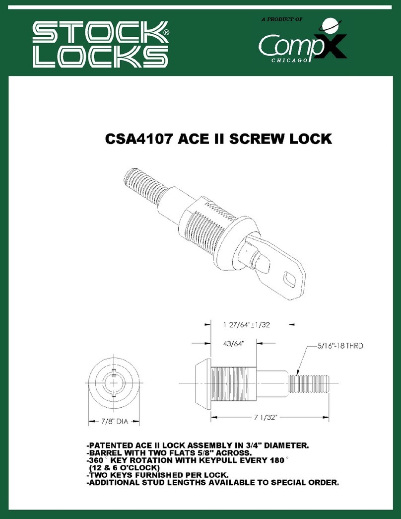 COMPX Chicago CSA4107 User manual
