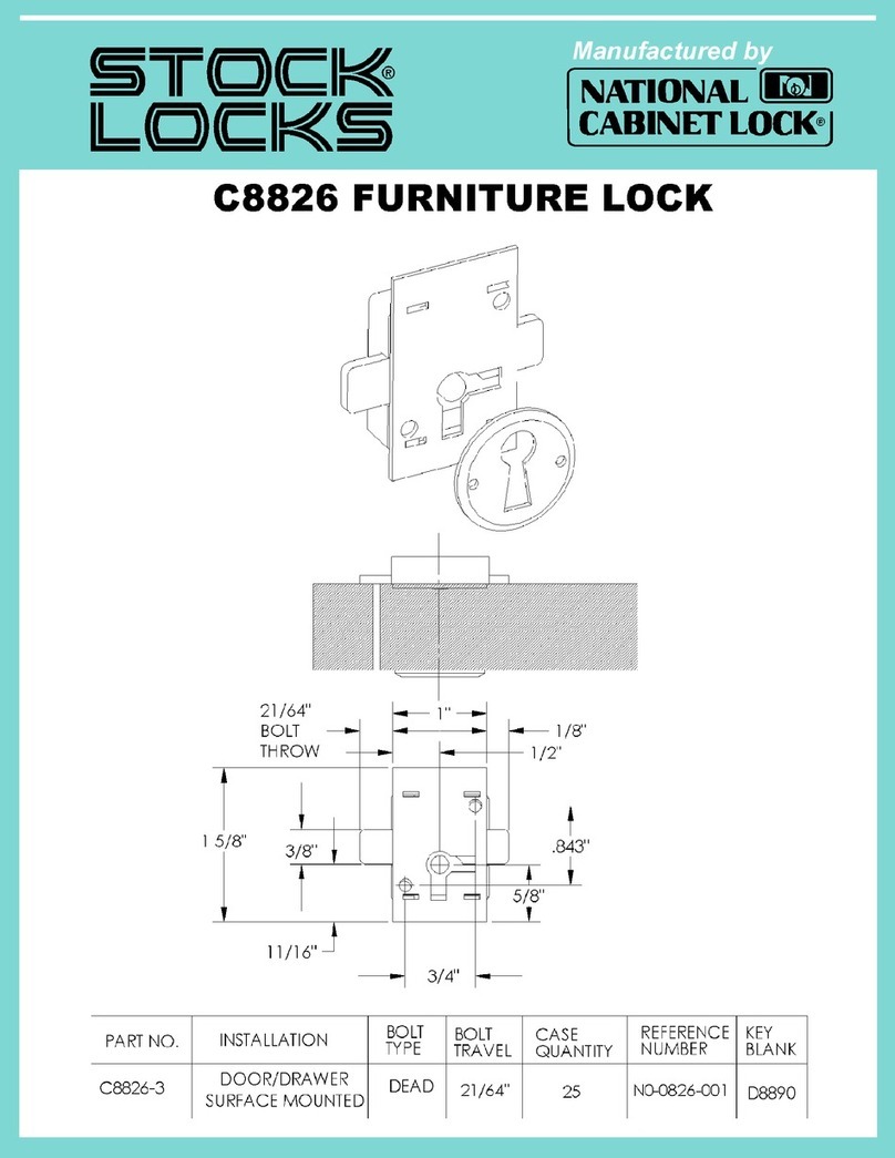 Stock Loks C8826 User manual