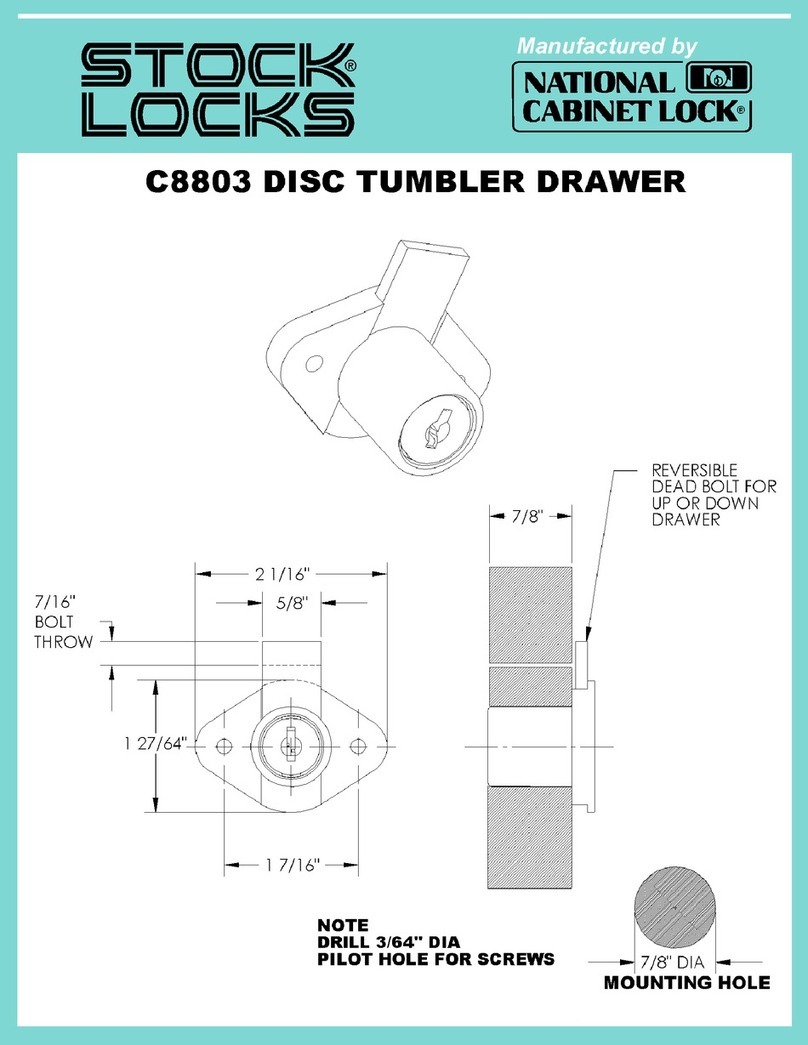 Stock Loks C8803 instruction sheet